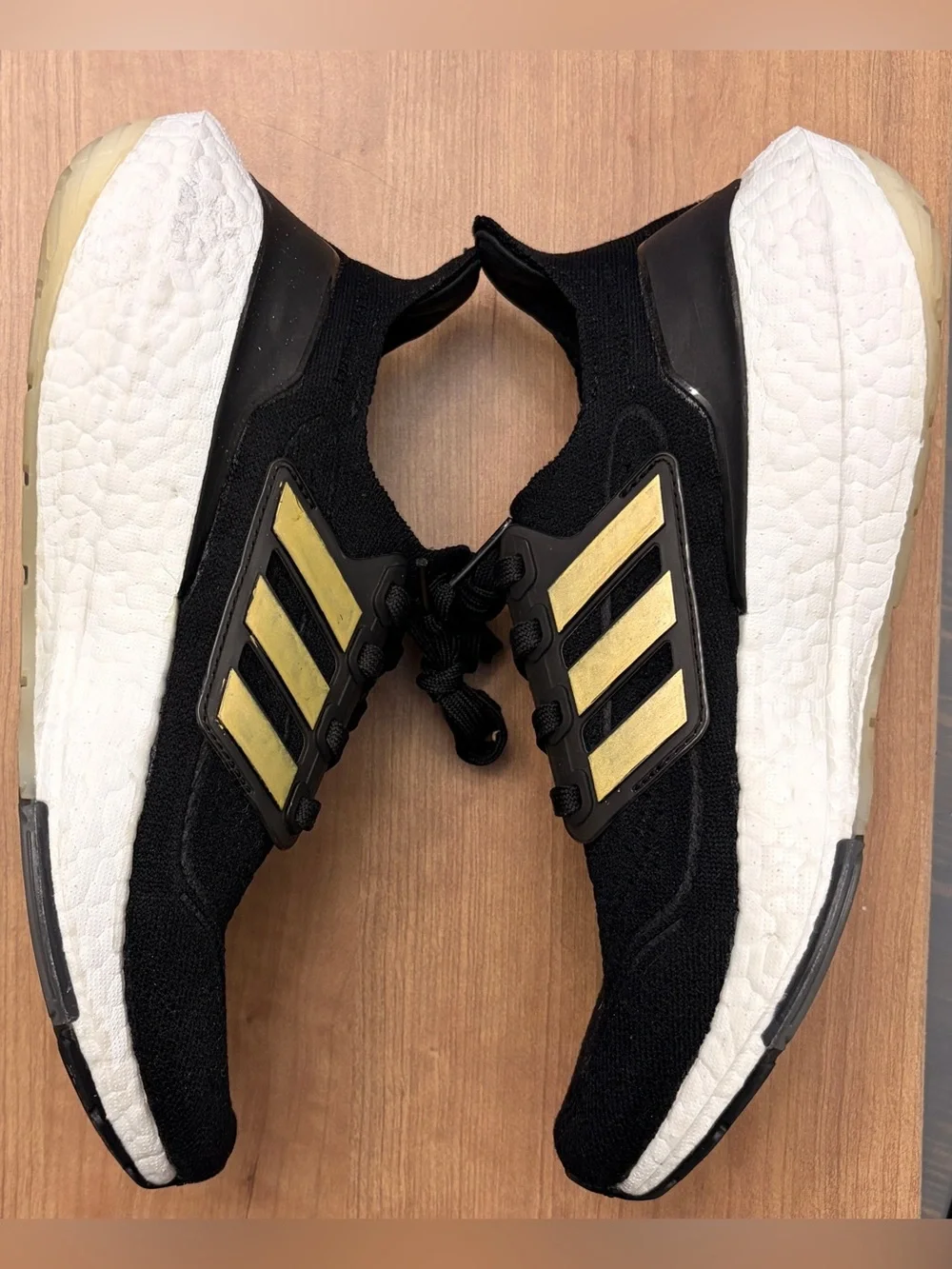 adidas Ultraboost 22 Primeblue Black Gold Running Shoes Women’s US 6 Continental